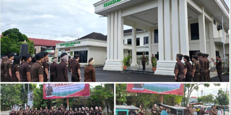 Peringati Hakordia 2025, Kejari Kotamobagu Gelar Upacara dan Kampanye Anti Korupsi