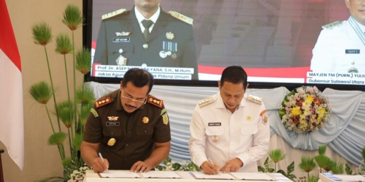 Penerapan Pidana Kerja Sosial, Wali Kota dan Kajari Kotamobagu Teken PKS