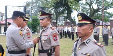 Penyegaran Jabatan, AKBP Irwanto Pimpin Sertijab Empat PJU  Polres Kotamobagu