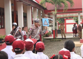 Ciptakan Generasi Pelopor Tertib Berlalu lintas, Sat Lantas Polres Kotamobagu Gaungkan Program Polsanak