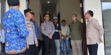 Jelang Peresmian, Wakapolres Kotamobagu Tinjau Progres Pembangunan Mapolsek Passi Timur