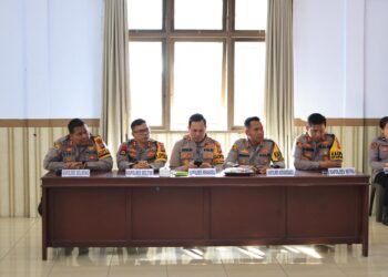 Wujud Dukungan, Polres Kotamobagu Hadiri Pengawasa Ops Lilin Samrat 2025