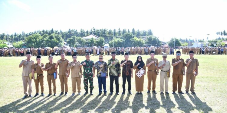 Apel Peringatan Hari Desa Nasional, Oskar Manoppo Bacakan Sambutan Mendes PDT