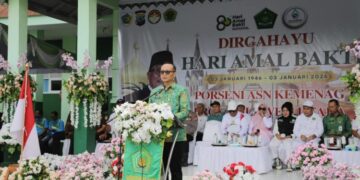 Wakili Wali Kota, Sekda Kotamobagu Buka Porseni ASN Kanwil Kemenag Sulut