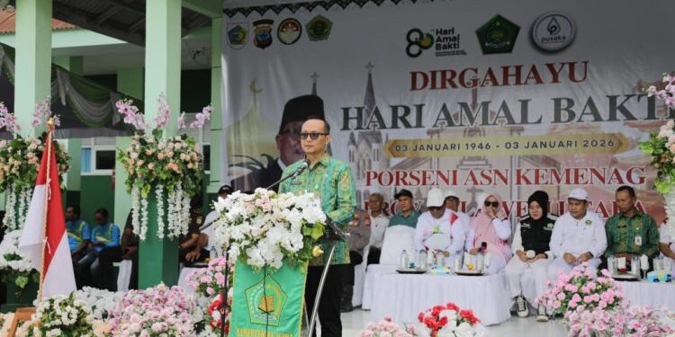 Wakili Wali Kota, Sekda Kotamobagu Buka Porseni ASN Kanwil Kemenag Sulut