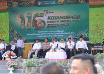 Hadir Langsung, AKBP Irwanto Turut Sukseskan Launching Kegiatan HUT ke 116 Kota Kotamobagu