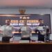 Foto : Konferensi Pers yang dipimpin Wakapolres Boltara terkait dugaan peredaran Narkotika jenis Sabu