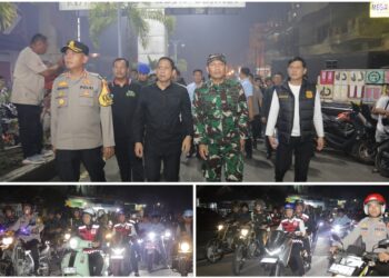 Bersama Forkopimda, Weny-Rendy Gelar Patroli Pemantauan Wilayah