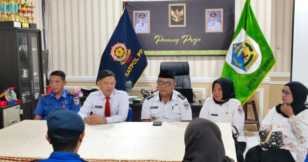 Klarifikasi Insiden Penanganan Kebakaran, Kadis Satpol PP dan Damkar Kotamobagu Terima Kunjungan Camat Modayag