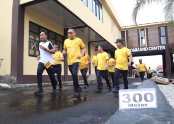 AKBP Irwanto Pimpin Tes Kesamaptaan Jasmani Personel Polres Kotamobagu