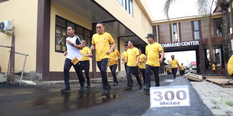 AKBP Irwanto Pimpin Tes Kesamaptaan Jasmani Personel Polres Kotamobagu