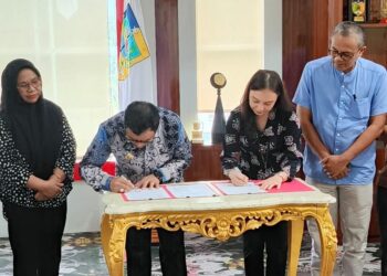 Penandatangan Perjanjian Kerja Sama antara Pemda Boltara dengan BPJS Kesehatan Tondano