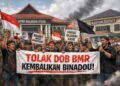 Gambar Ilustrasi Aksi Demonstrasi Aliansi Masyarakat Peduli Binadou (AMPB)