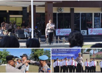 Apel Gelar Pasukan Tandai Dimulainya Ops Keselamatan Samrat Polres Kotamobagu Tahun 2026