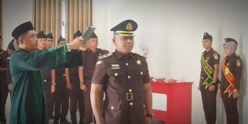 Dilantik Kajari, Ikram SH Resmi Jabat Kasi Pidsus Kejari Kotamobagu