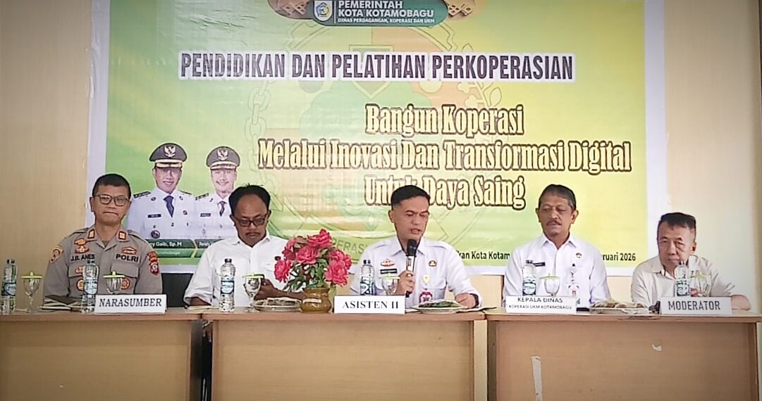 Wakili Wali Kota Kotamobagu, Asisten Pemerintah dan Kesra Buka Diklat Perkoperasian