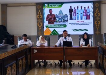 Perkuat Koordinasi, Asisten I Pemkot Kotamobagu Rapat Bersama Camat dan Sangadi