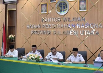 Bahas Sejumlah Isu Strategis, Bupati dan Wabup Boltim Koordinasi dengan Kakanwil BPN Sulut