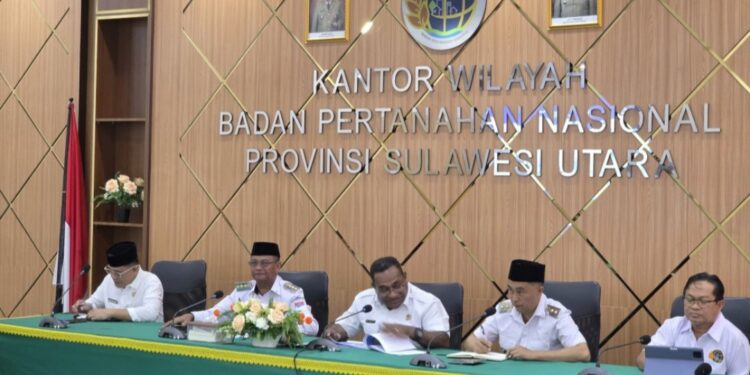 Bahas Sejumlah Isu Strategis, Bupati dan Wabup Boltim Koordinasi dengan Kakanwil BPN Sulut