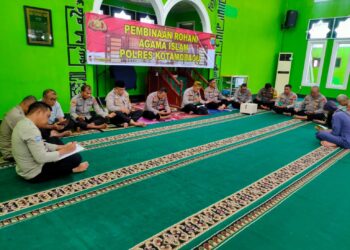 Tingkatkan Imtaq Personel, Polres Kotamobagu Gelar Kegiatan Binrohtal