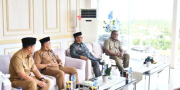 Perkuat Sinergitas, Oskar Manoppo Terima Kunjungan Kepala Kanwil BPN Sulut