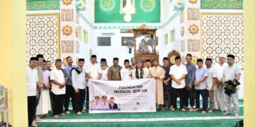 Wakili Bupati, Sekda Boltim Hadiri Peringatan Nuzulul Qur’an di Masjid Nurjannah Tutuyan