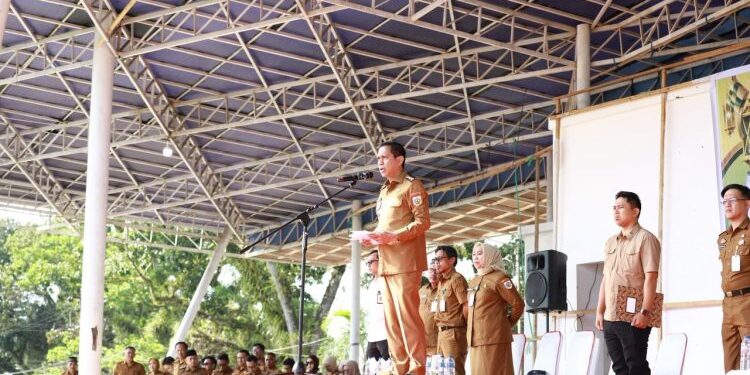 Pimpin Apel Kerja Perdana Pasca Idul Fitri, Weny Gaib Tenankan Soal Disipilin ASN