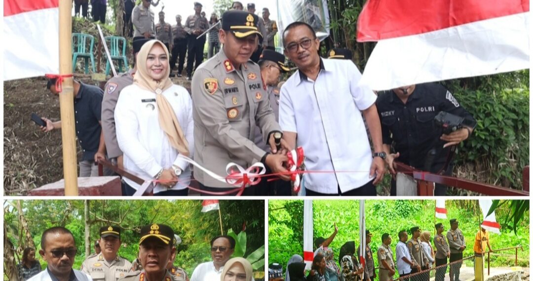 Wujud Kasih Sayang Polri, AKBP Irwanto Resmikan Jembatan MOTABI di Kelurahan Biga
