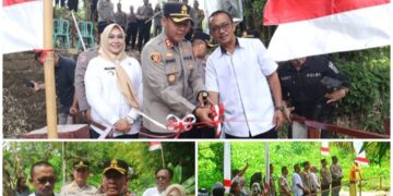 Wujud Kasih Sayang Polri, AKBP Irwanto Resmikan Jembatan MOTABI di Kelurahan Biga