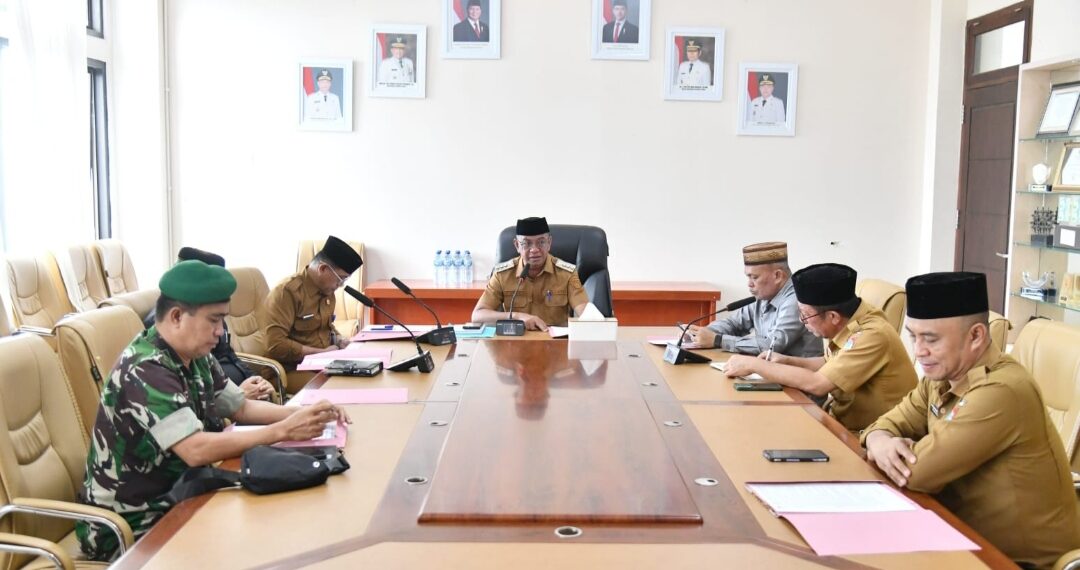 Oskar Manoppo Pimpin Rapat Forkopimda, Bahas Isu Strategis Jelang Perayaan Idul Fitri