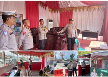 Pengawasan Ops Ketupat, AKBP Irwanto Dampingi Kunjungan Tim Wasops Itwasda Polda Sulut