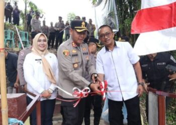 Bentuk Dukungan, Wakil Ketua DPRD Kotamobagu Hadiri Peresmian Jembatan MOTABI Kelurahan Biga