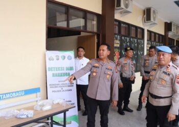 Jaga Integritas, Polres Kotamobagu Gelar Pemeriksaan Urine, Seluruh Personel Negatif Narkoba