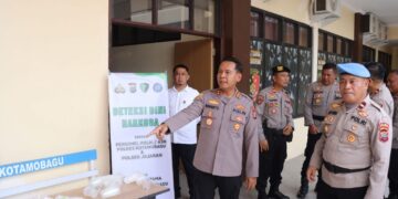 Jaga Integritas, Polres Kotamobagu Gelar Pemeriksaan Urine, Seluruh Personel Negatif Narkoba