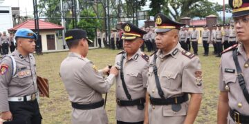 Kenal Pamit PJU Polres Kotamobagu, AKBP Irwanto Tekankan Profesionalitas Pelayanan