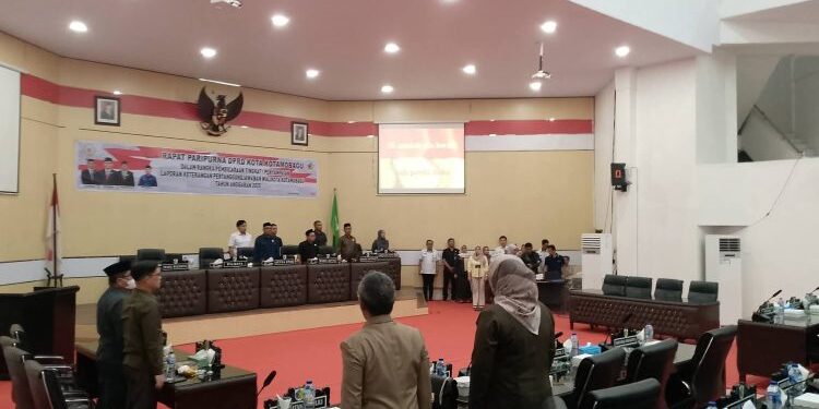 DPRD Kotamobagu Gelar Rapat Paripurna Pembicaraan LKPJ Wali Kota Tahun 2025
